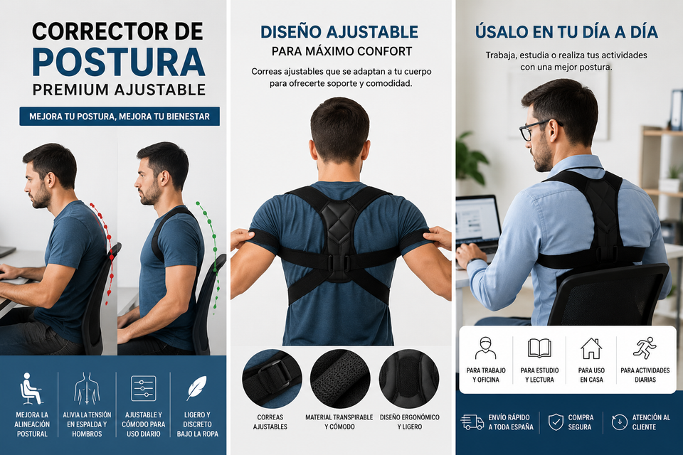 Corrector de Postura Premium ComfortPro™